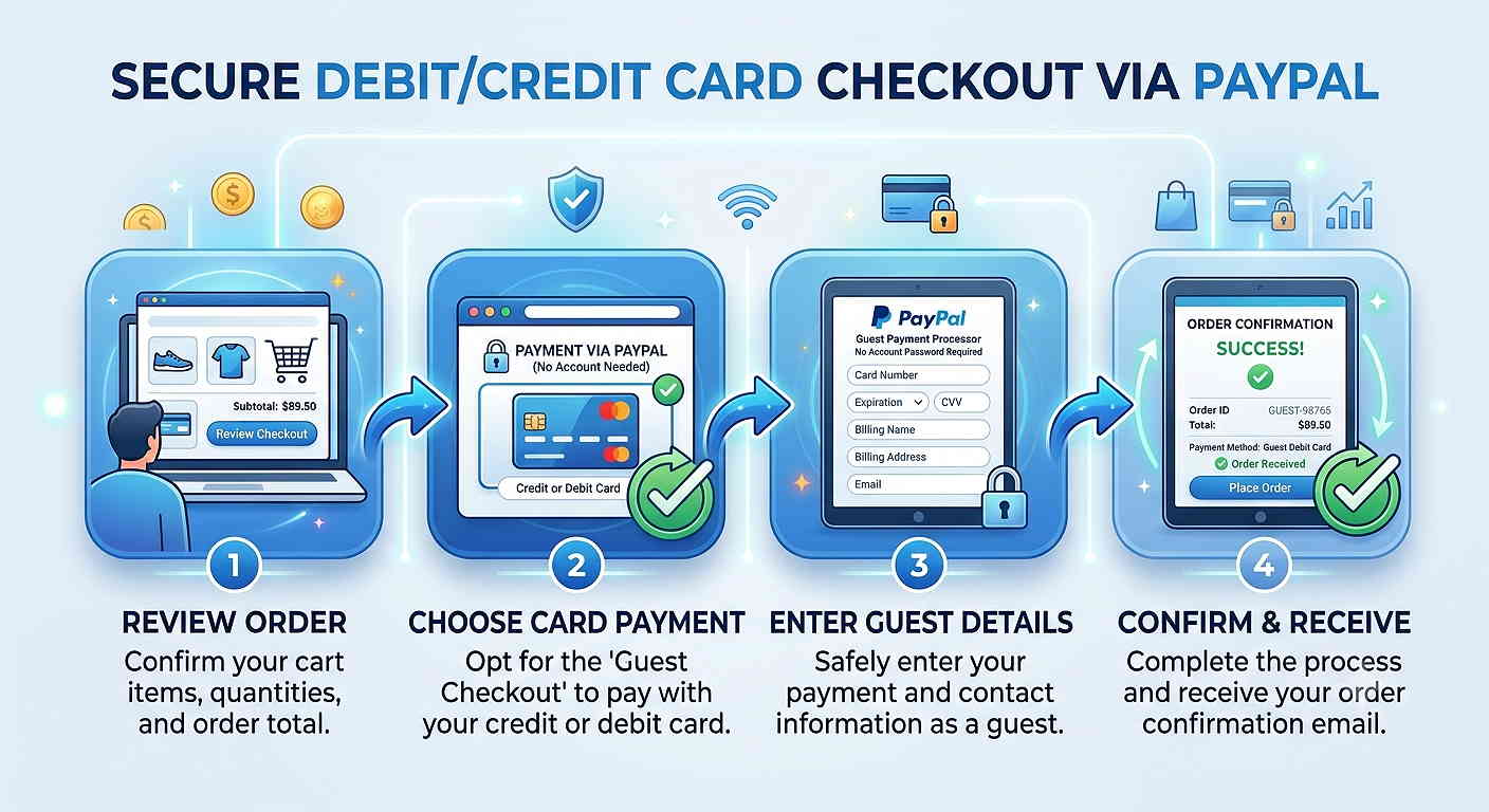 Debit/Credit Card Checkout Via PayPal